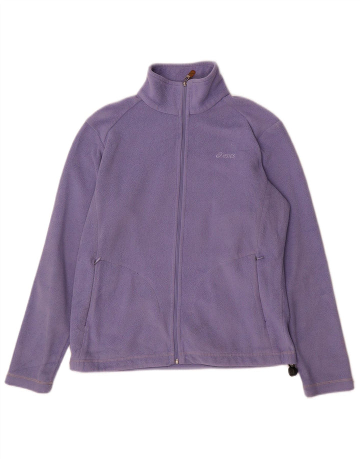 Asics Womens Fleece Jacket UK 14 Medium Purple