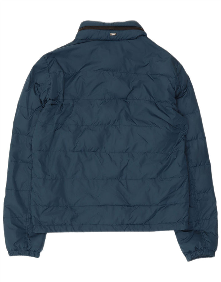 Herno Mens Padded Jacket UK 50 Large Blue Polyamide