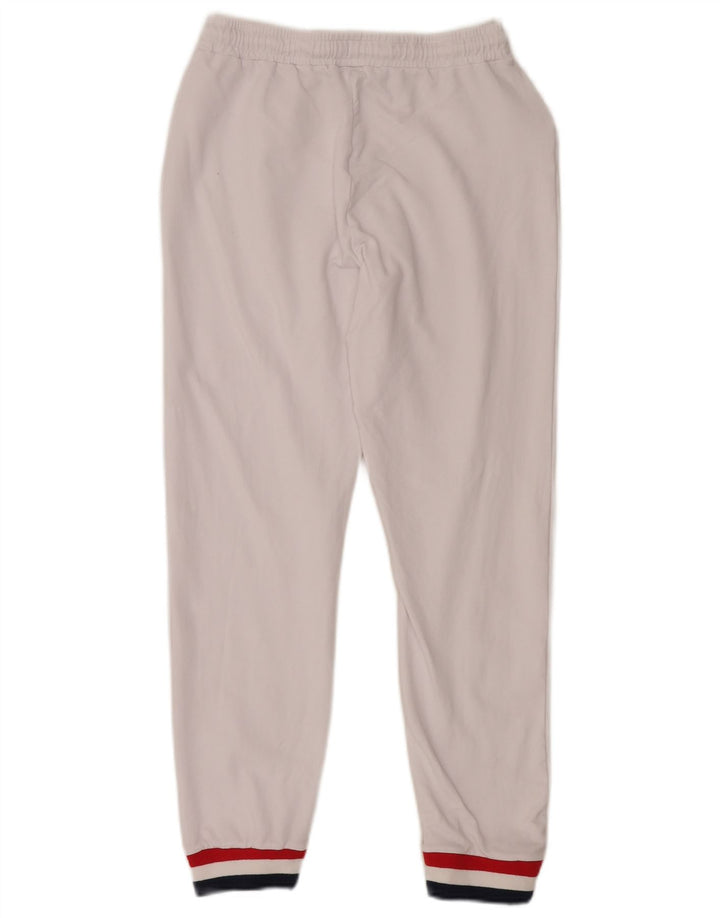Fila Womens Tracksuit Trousers Joggers UK 12 Medium White Colourblock