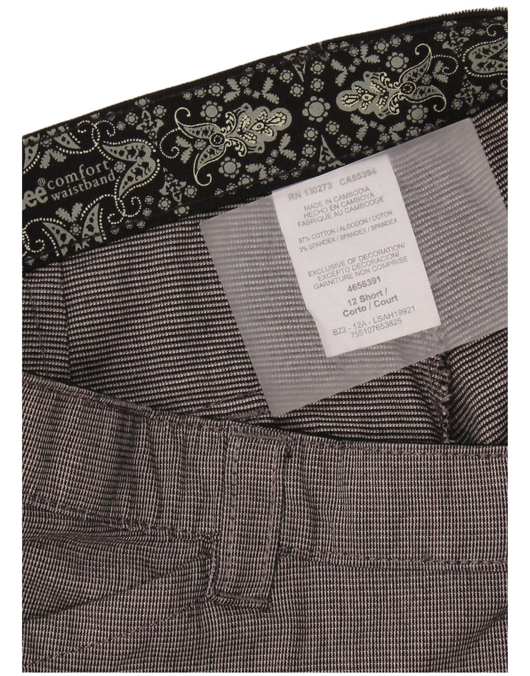 LEE Womens Straight Casual Trousers US 12 Large W34 L30 Grey Check Cotton
