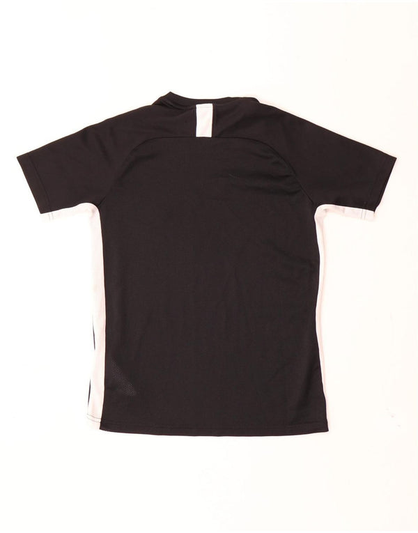 Nike Boys Dri Fit T-Shirt Top 12-13 Years Large Black Polyester