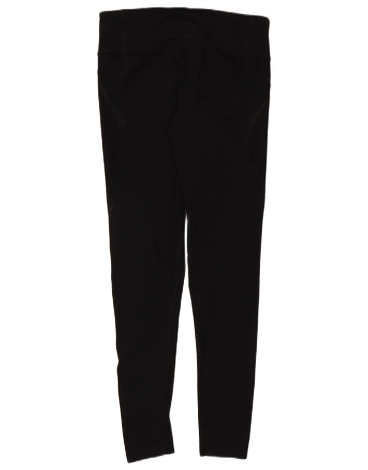 Nike Womens Dri Fit Leggings UK 14 Large Black Polyester