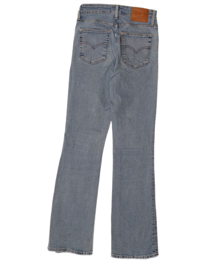 Levi's Womens 725 High Rise Bootcut Jeans W25 L30 Blue Cotton