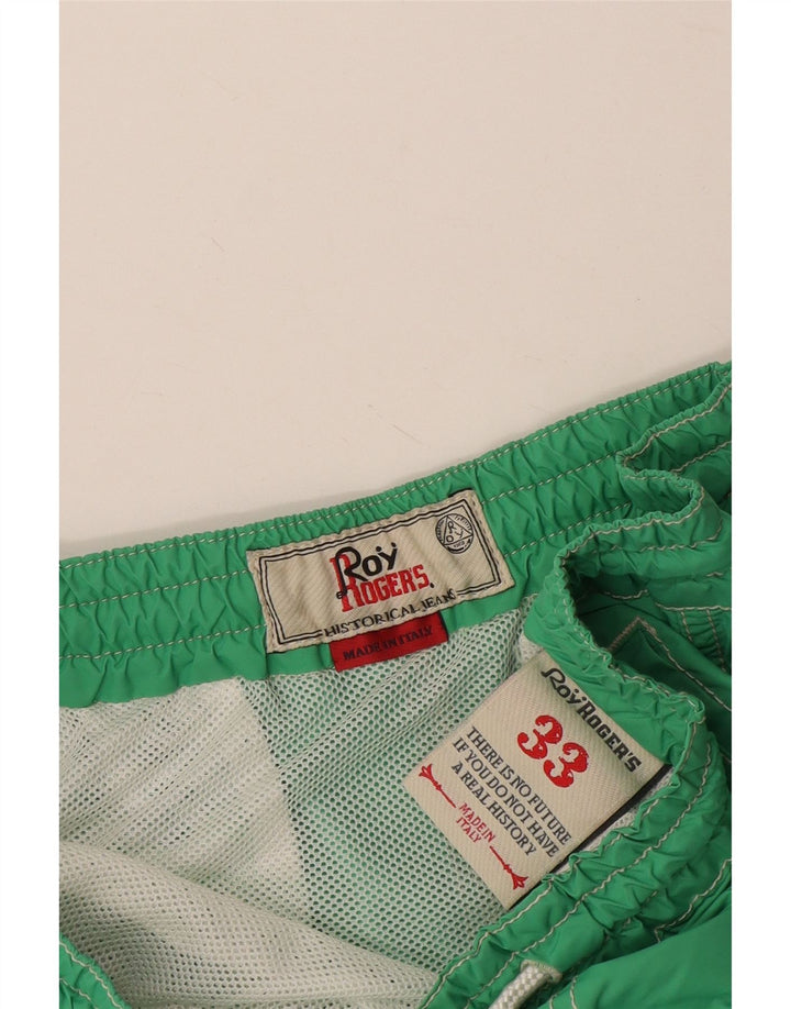 Roy Rogers Mens Swimming Shorts Large  Green Polyamide