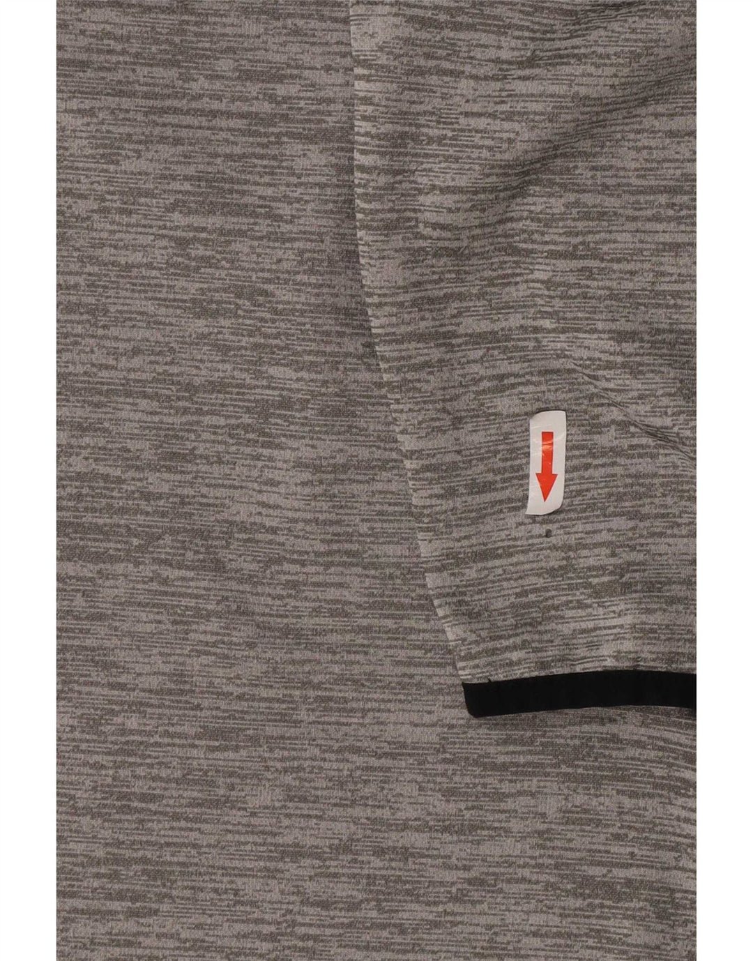 Under Armour Mens Zip Neck Sweatshirt Jumper Large Grey Flecked Polyester