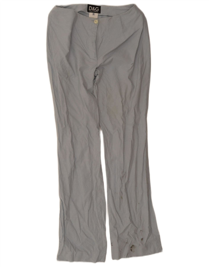 Dolce & Gabbana Womens Bootcut Trousers IT 44 Medium W30 L31 Blue