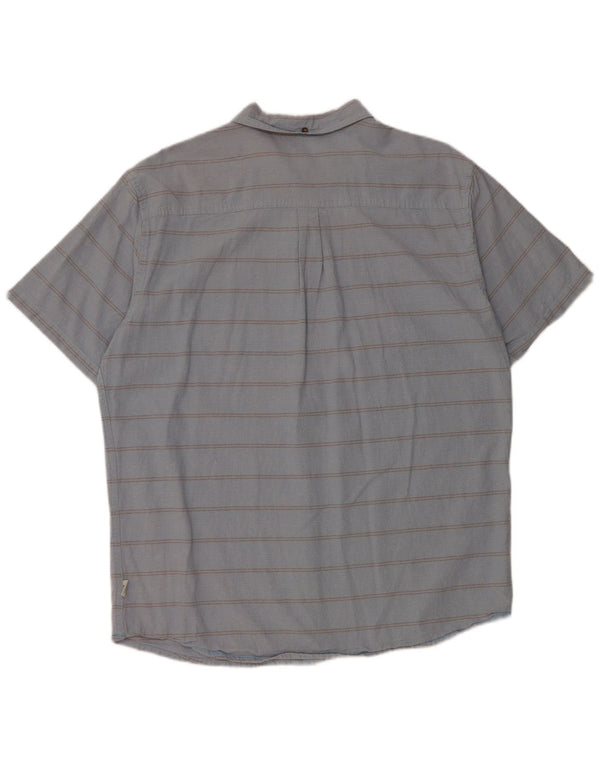 O'Neill Mens Short Sleeve Shirt XL Blue Striped