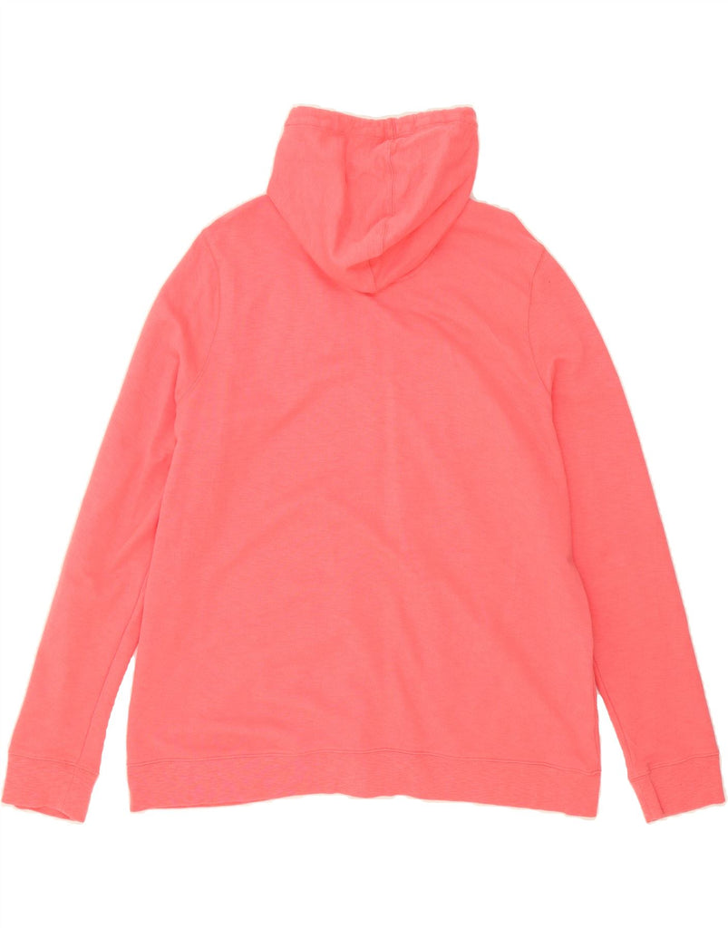 L.L.BEAN Womens Oversized Zip Hoodie Sweater UK 18 XL Red Cotton Vintage L.L.Bean and Second-Hand L.L.Bean from Messina Hembry 