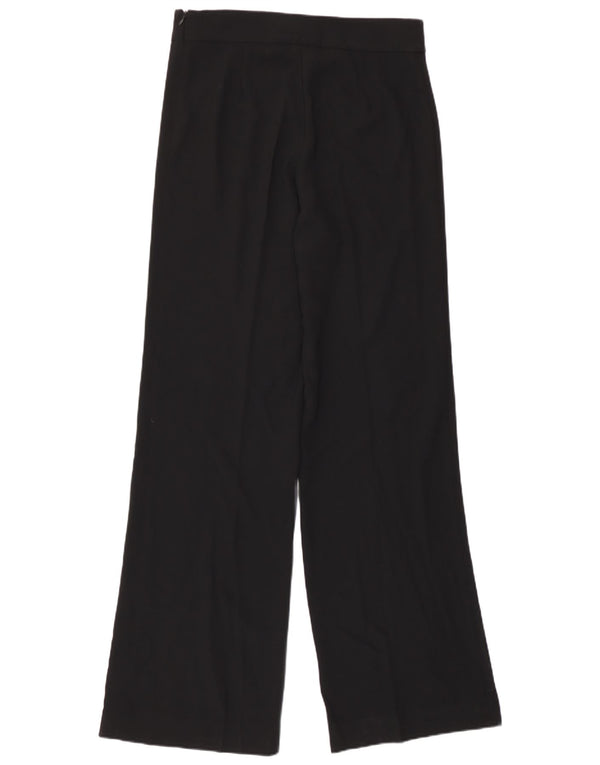Zara Womens Wide Leg Casual Trousers Medium W30 L33 Black Polyester