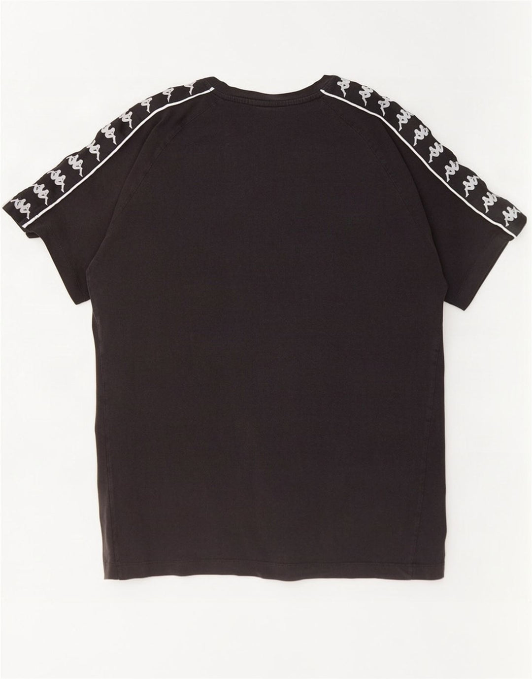 Kappa Mens Graphic T-Shirt Top Medium Black Cotton