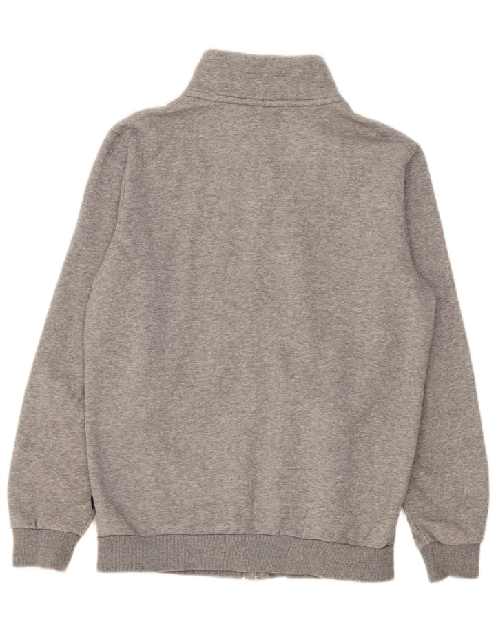 Puma Mens Tracksuit Top Jacket Small Grey Flecked Cotton