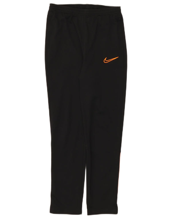 Nike Boys Dri Fit Tracksuit Trousers 13-14 Years XL Black Polyester