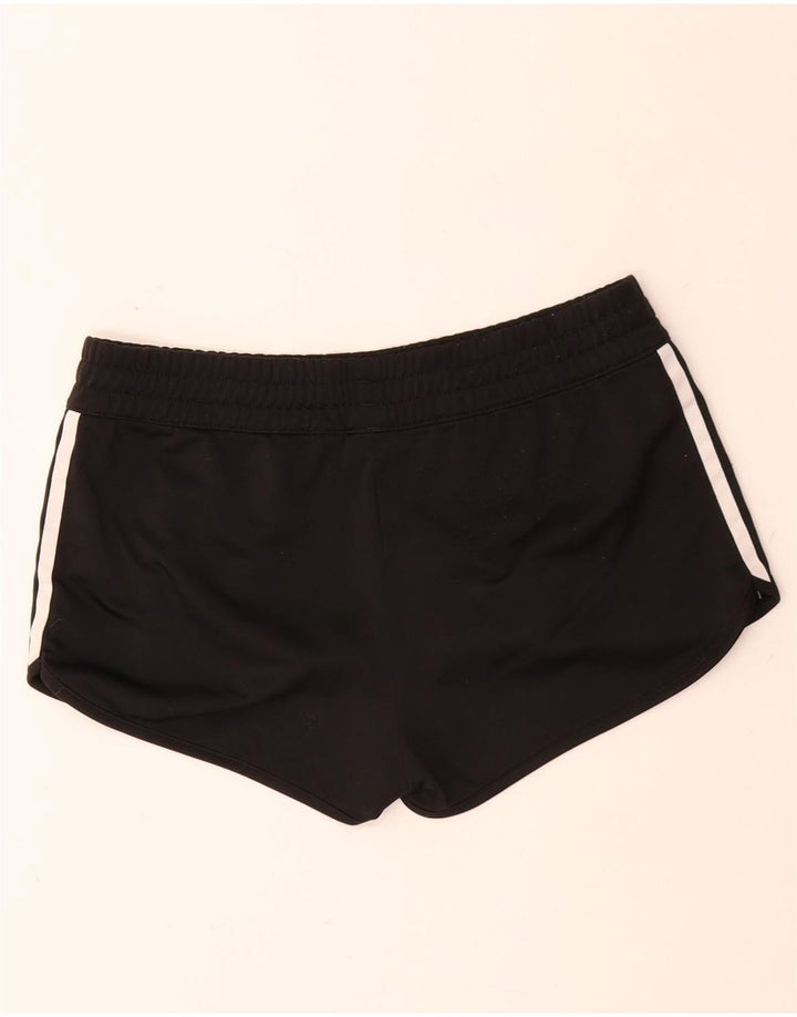 ADIDAS Womens Sport Shorts UK 12 Medium Black Polyester