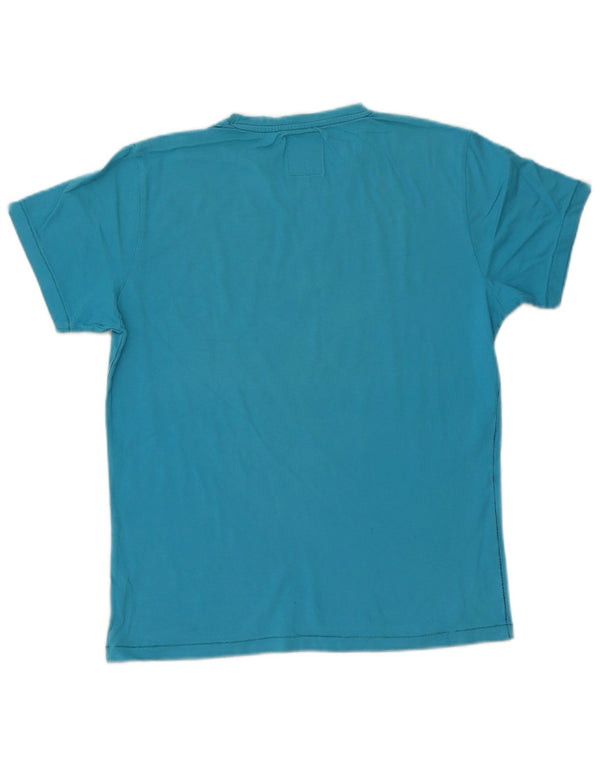 Jack & Jones Mens Baltimore Graphic T-Shirt Top Large Blue Cotton