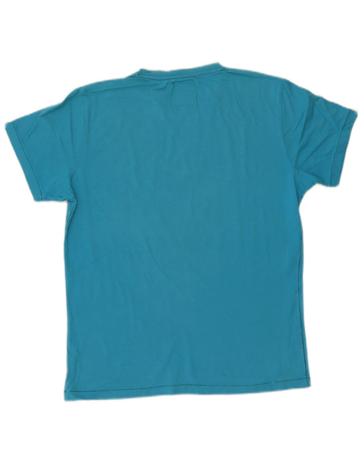 Jack & Jones Mens Baltimore Graphic T-Shirt Top Large Blue Cotton