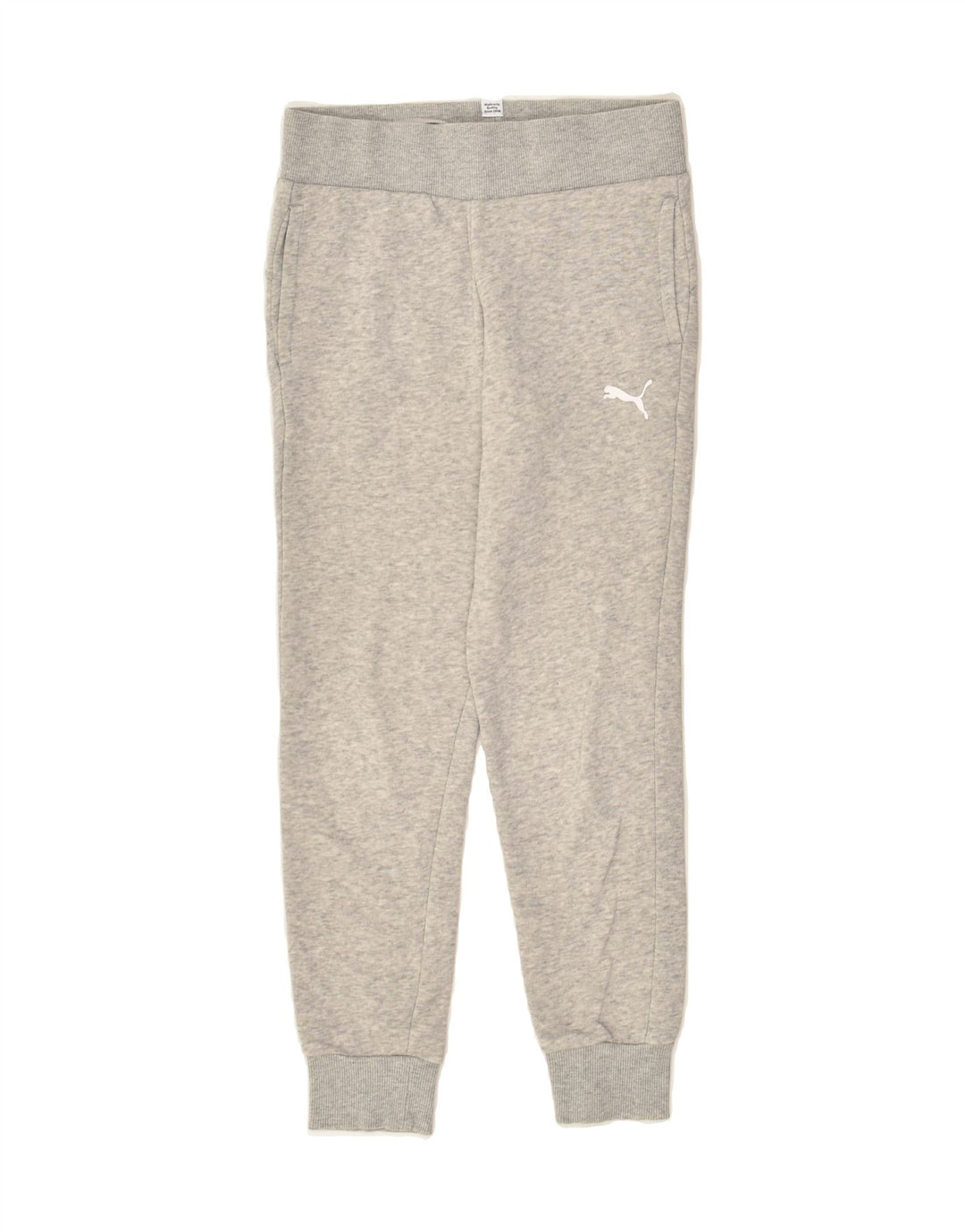 PUMA Boys Tracksuit Trousers Joggers 9-10 Years Grey Cotton | Vintage Puma | Thrift | Second-Hand Puma | Used Clothing | Messina Hembry 