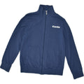 LOTTO Womens Tracksuit Top Jacket UK 12 Medium Navy Blue Cotton | Vintage Lotto | Thrift | Second-Hand Lotto | Used Clothing | Messina Hembry 