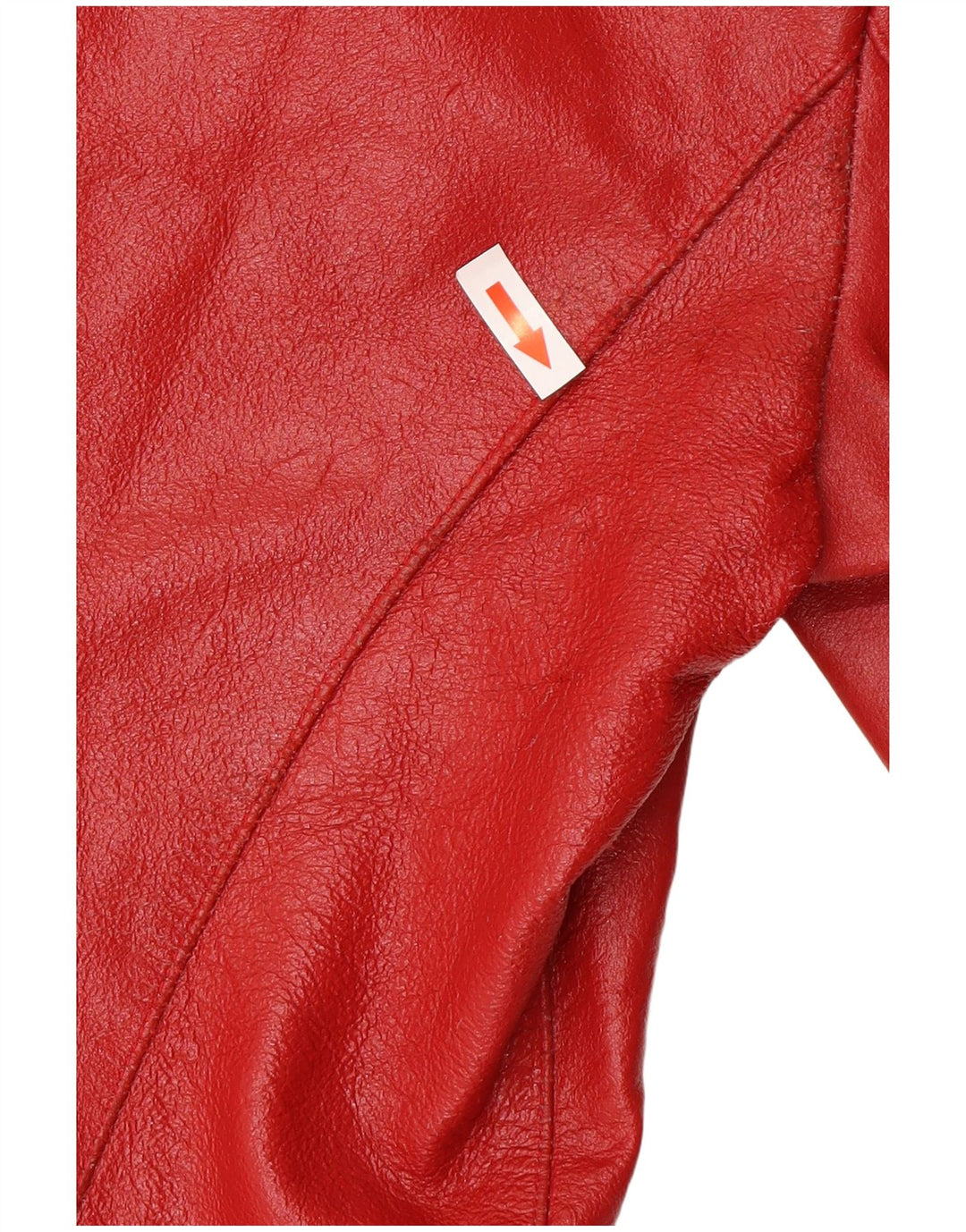 Vintage Womens Leather Jacket UK 14 Medium Red Leather