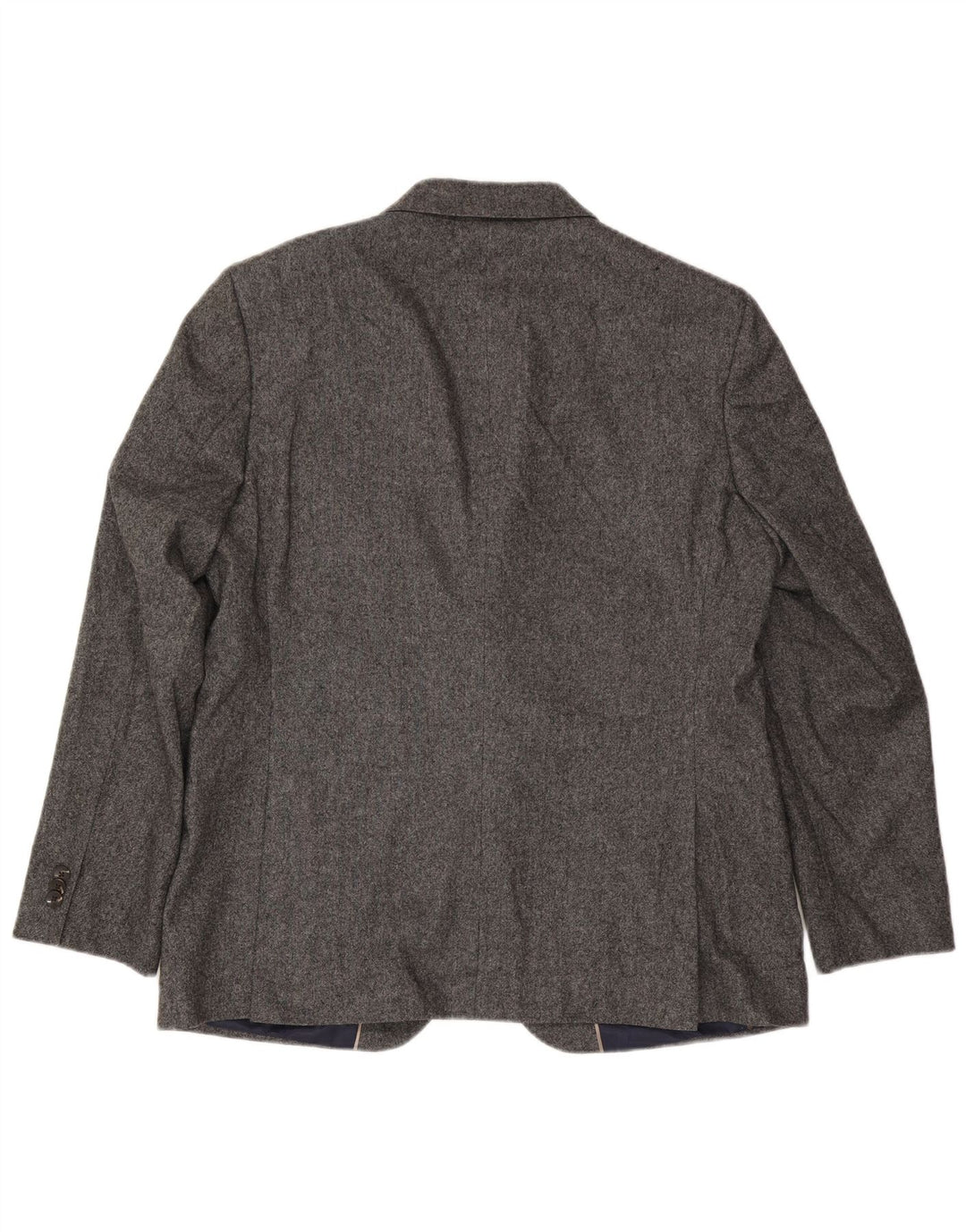 Marks & Spencer Mens 2 Button Blazer Jacket UK 44 2XL Grey Wool