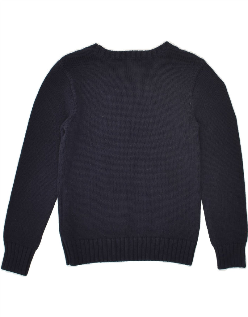 POLO RALPH LAUREN Boys Crew Neck Jumper Sweater 6-7 Years Navy Blue Cotton | Vintage Polo Ralph Lauren | Thrift | Second-Hand Polo Ralph Lauren | Used Clothing | Messina Hembry 