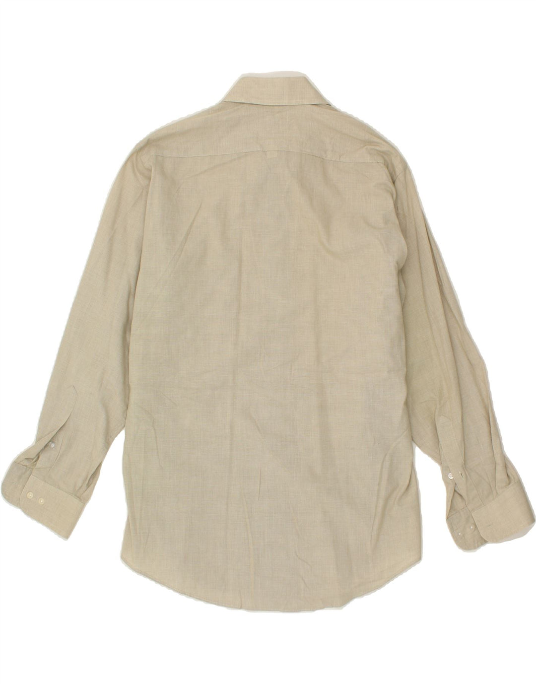 PIERRE CARDIN Mens Shirt Size 15 1/2 Medium Beige Cotton Vintage Pierre Cardin and Second-Hand Pierre Cardin from Messina Hembry 