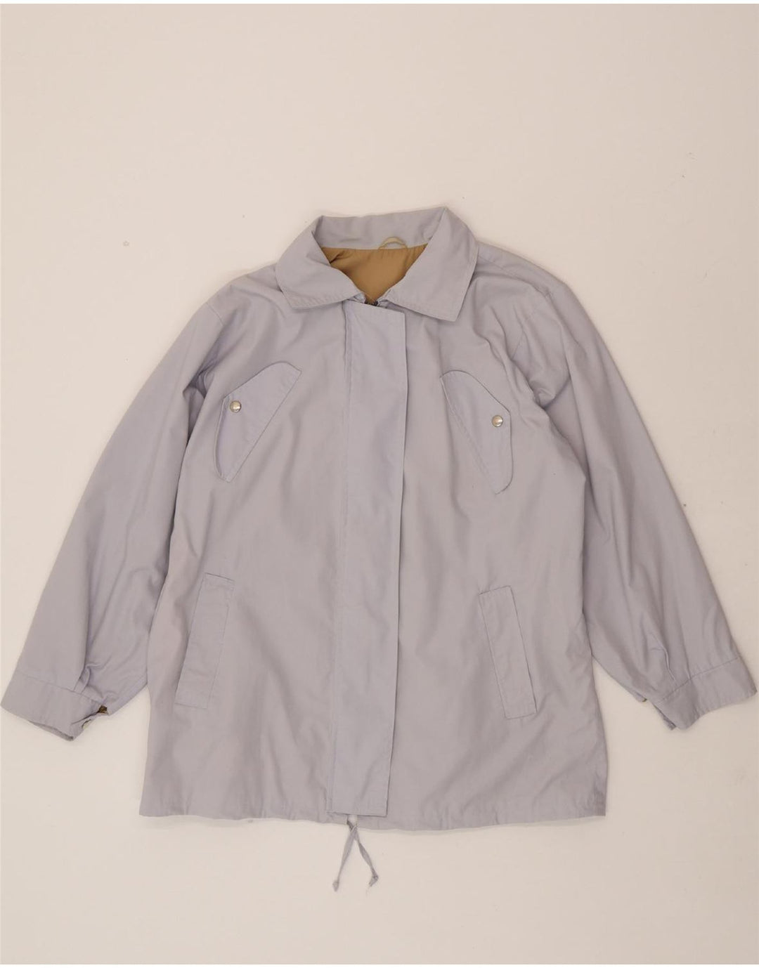 VINTAGE Womens Utility Jacket UK 14 Large Blue Vintage Vintage and Second-Hand Vintage from Messina Hembry 