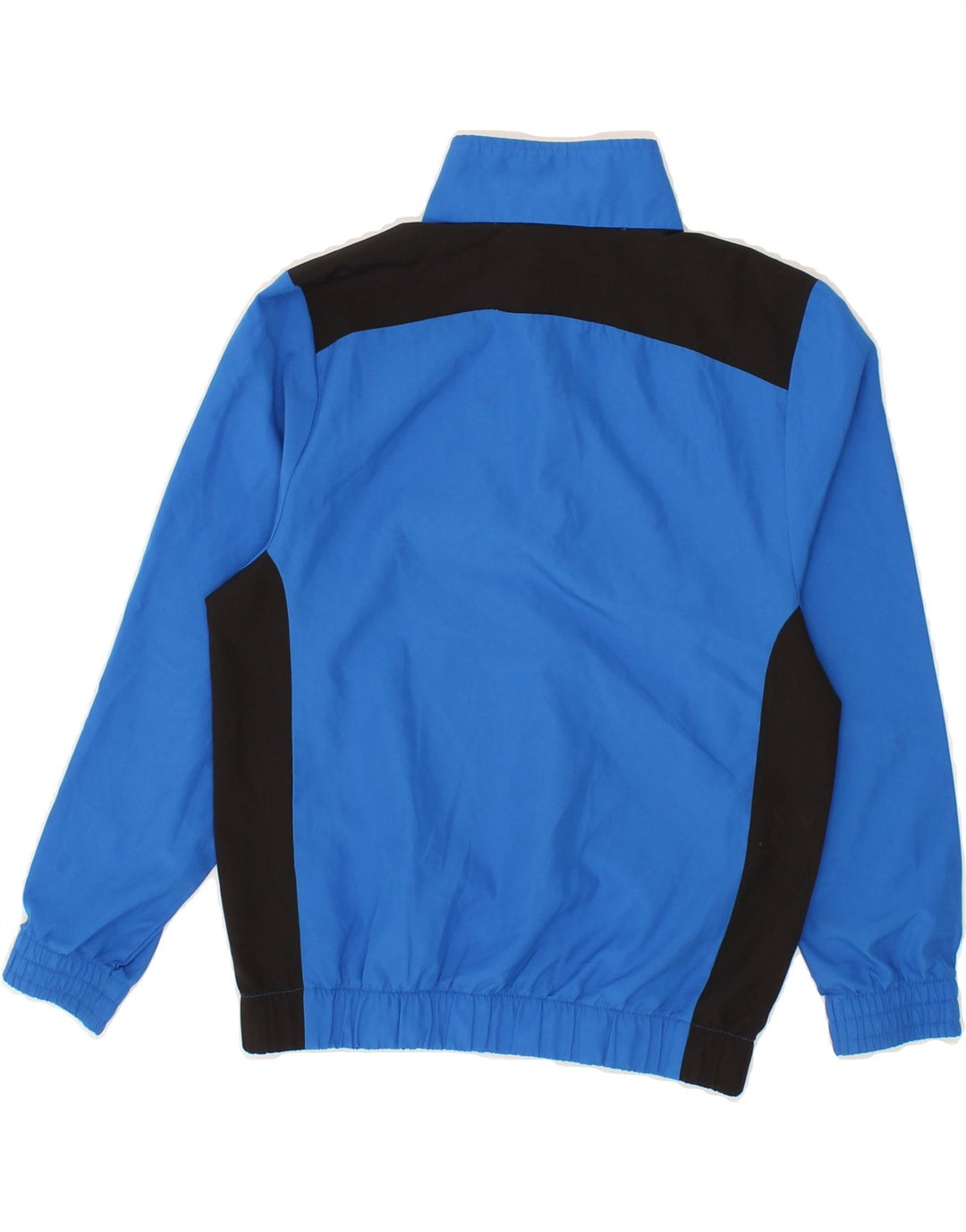 PUMA Boys Zip Neck Pullover Tracksuit Top 7-8 Years Blue Colourblock Vintage Puma and Second-Hand Puma from Messina Hembry 