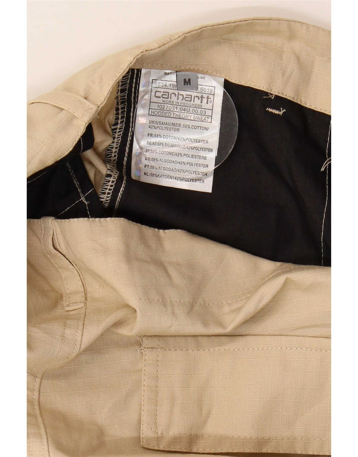 Carhartt Mens Straight Cargo Trousers Medium W34 L29 Beige Cotton