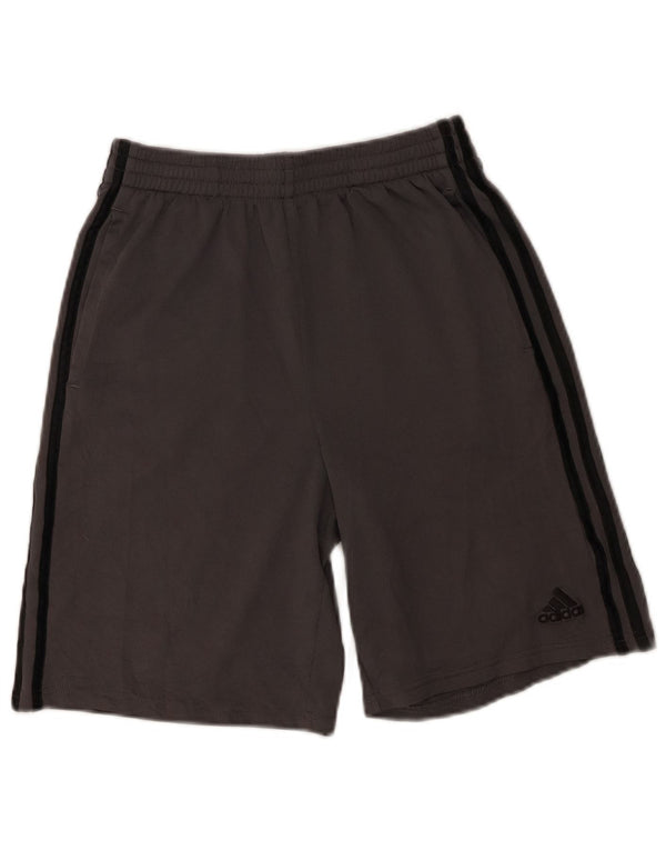 Adidas Boys Sport Shorts 14-15 Years Large Grey Polyester