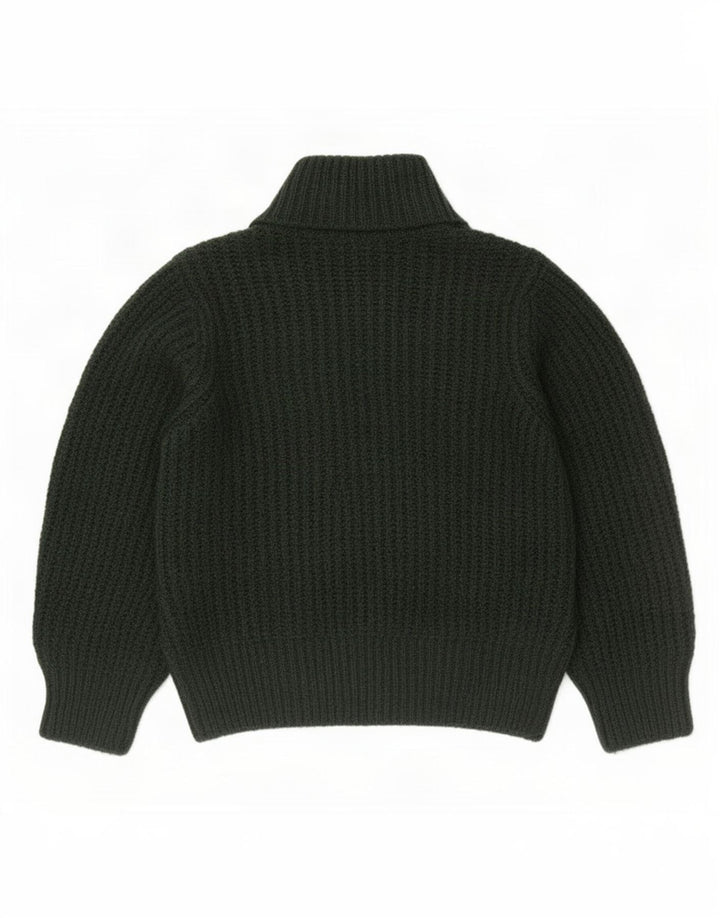 Marks & Spencer Womens Turtle Neck Jumper Sweater UK 14 Medium Green
