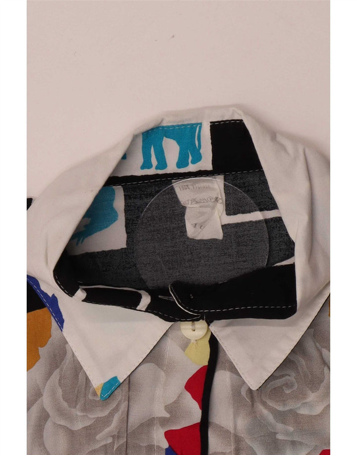 Vintage Womens Abstract Pattern Shirt IT 46 Large Multicoloured
