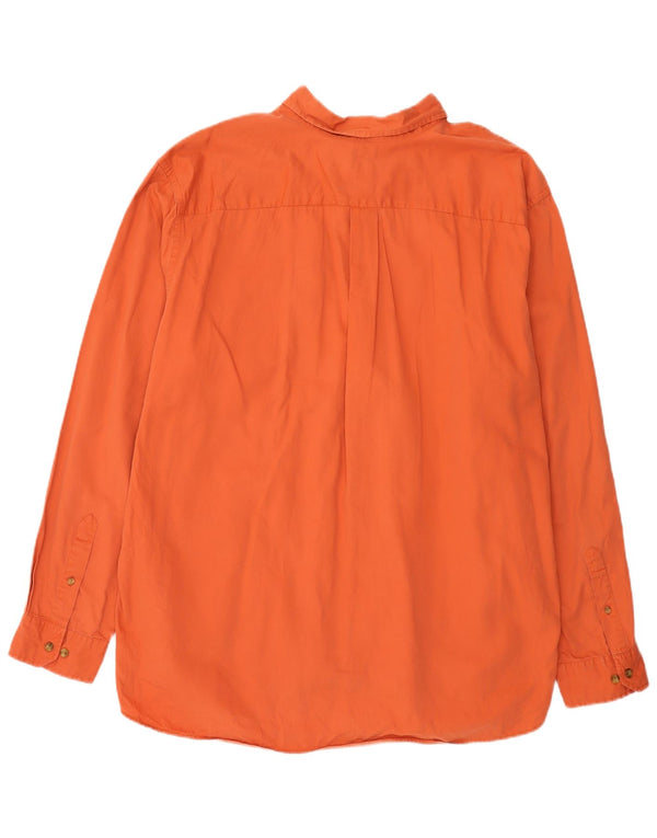 Eddie Bauer Mens Shirt 2XL Orange Cotton