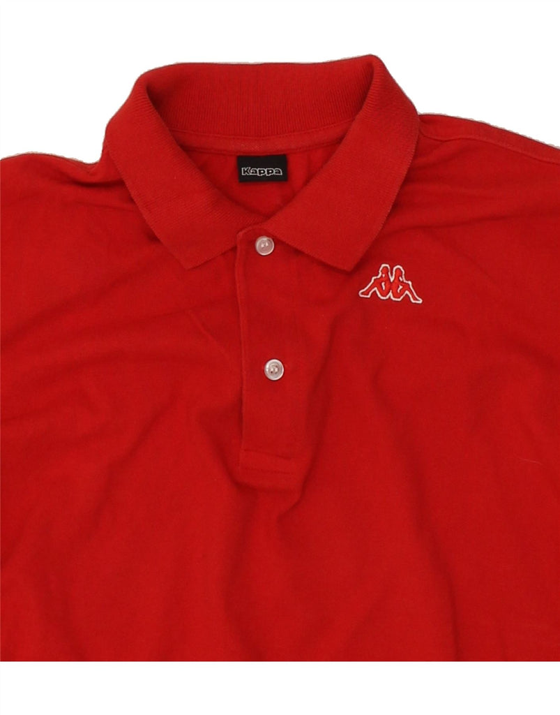 KAPPA Mens Polo Shirt Medium Red | Vintage Kappa | Thrift | Second-Hand Kappa | Used Clothing | Messina Hembry 