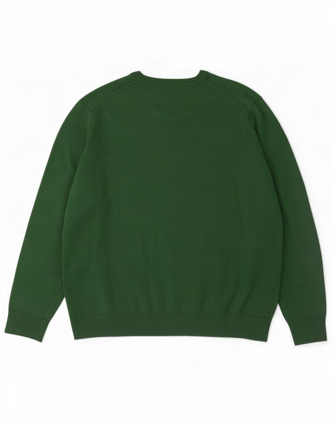 Lacoste Mens Boat Neck Jumper Sweater Size 7 2XL Green Wool