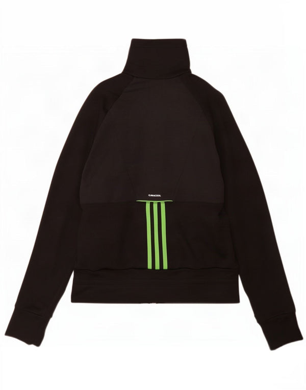 Adidas Womens Climacool Tracksuit Top Jacket UK 14 Medium Black Colourblock