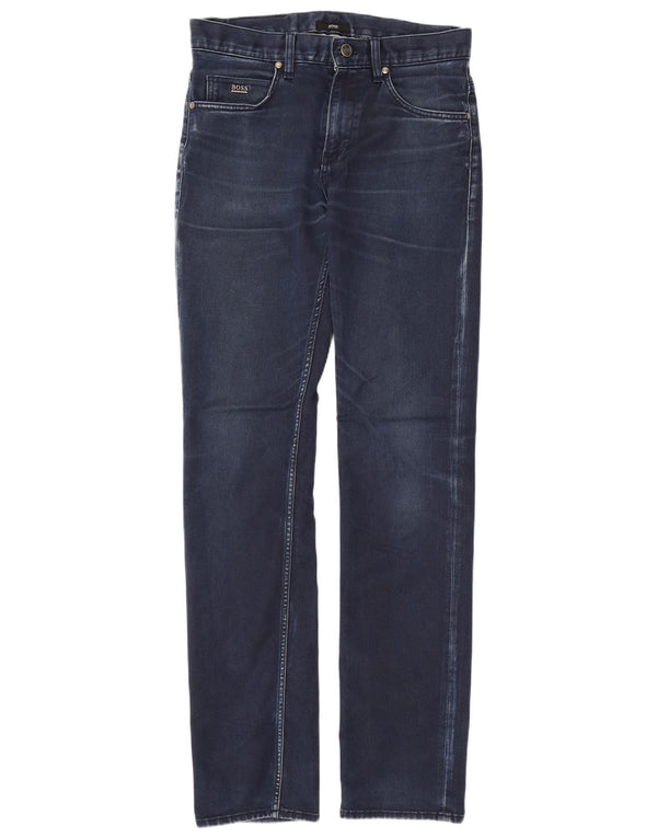 Hugo Boss Mens Slim Jeans W30 L32 Blue Cotton
