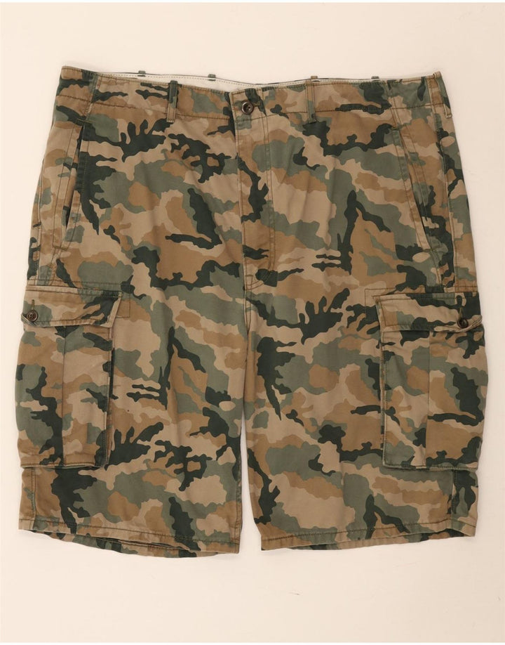 Levi's Mens Cargo Shorts W40 XL Khaki Camouflage Cotton
