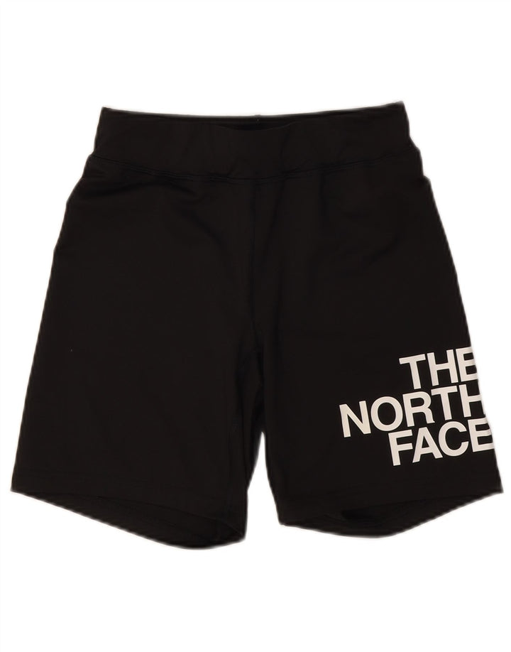 The North Face Womens Graphic Sport Shorts UK 8 Small  Black Polyester