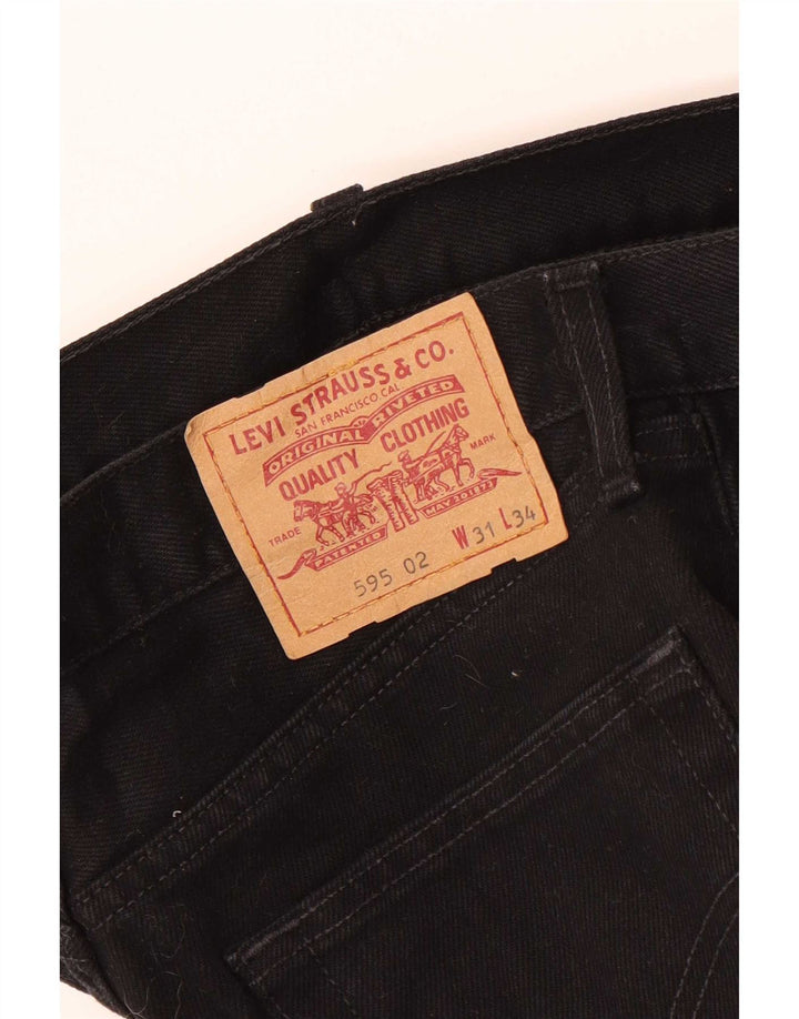 Levi's Mens 595 Straight Jeans W31 L29 Black