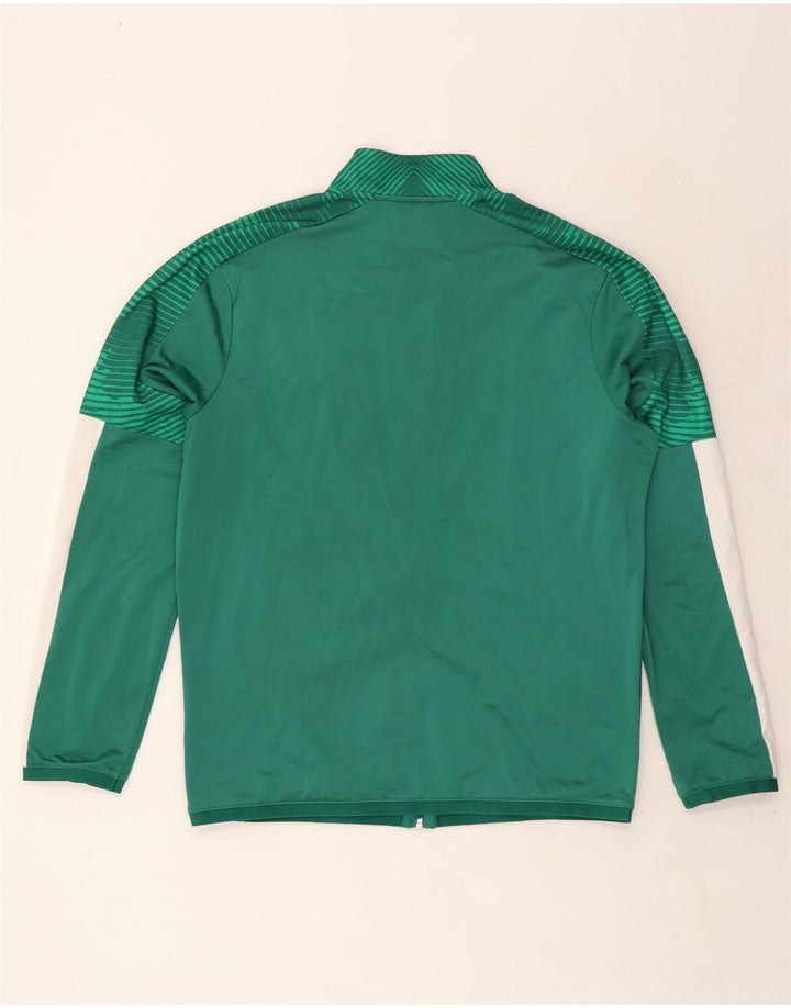 Puma Mens Tracksuit Top Jacket Large Green Colourblock Polyester