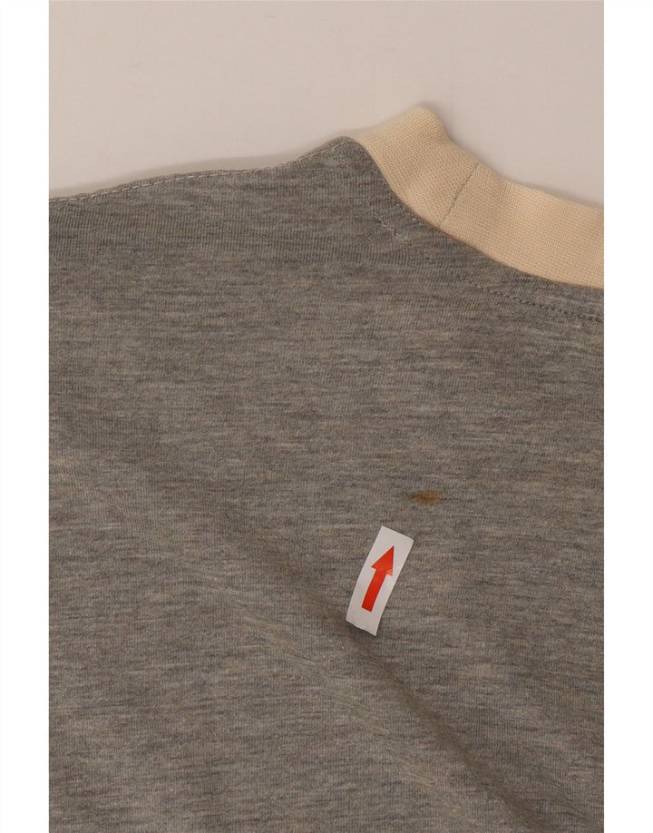 Puma Mens T-Shirt Top Medium Grey Colourblock Cotton