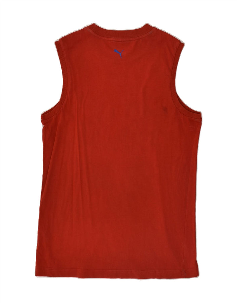 PUMA Boys Graphic Vest Top 15-16 Years XL Red | Vintage Puma | Thrift | Second-Hand Puma | Used Clothing | Messina Hembry 