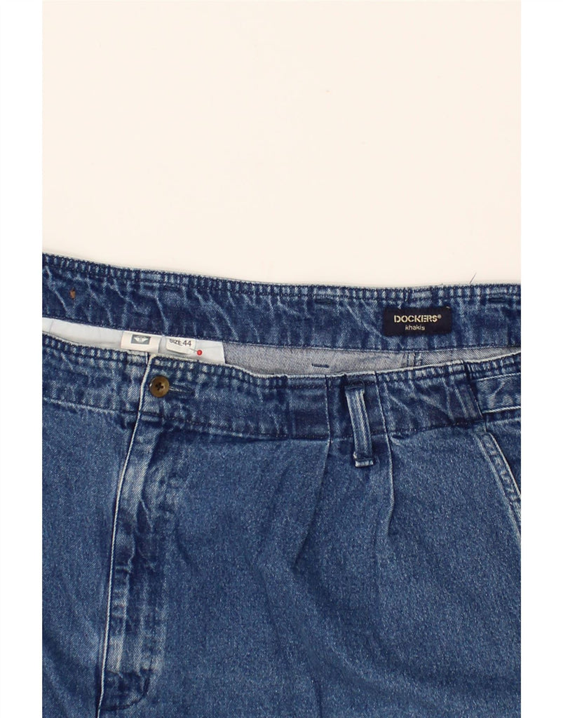DOCKERS Mens Pegged Denim Shorts W44 2XL Blue Cotton Vintage Dockers and Second-Hand Dockers from Messina Hembry 