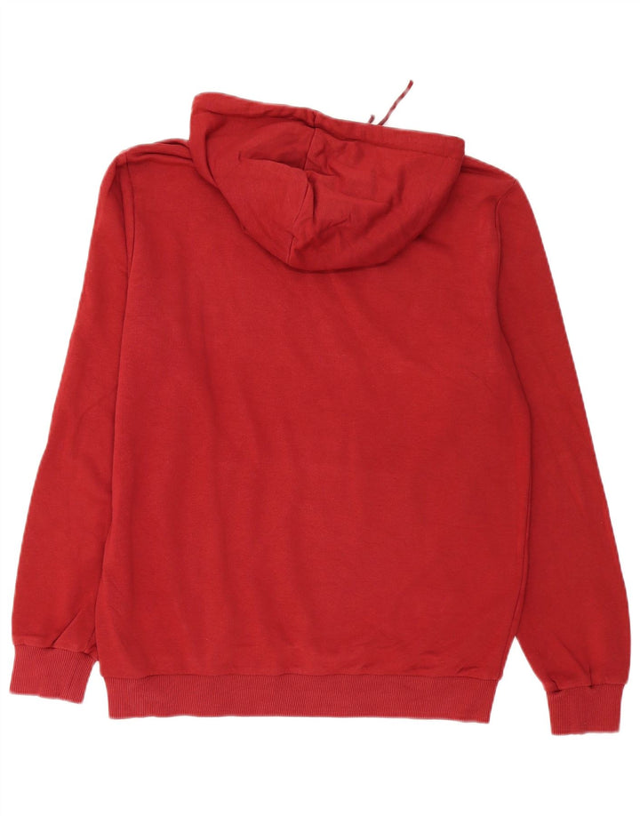 Puma Mens Graphic Hoodie Jumper Medium Burgundy