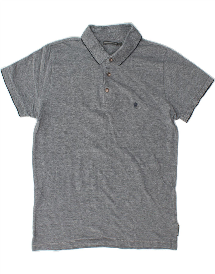 FRENCH CONNECTION Mens Polo Shirt Large Grey Cotton Vintage French Connection and Second-Hand French Connection from Messina Hembry 