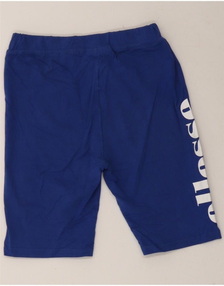 ELLESSE Womens Graphic Sport Shorts UK 10 Small Blue Vintage Ellesse and Second-Hand Ellesse from Messina Hembry 