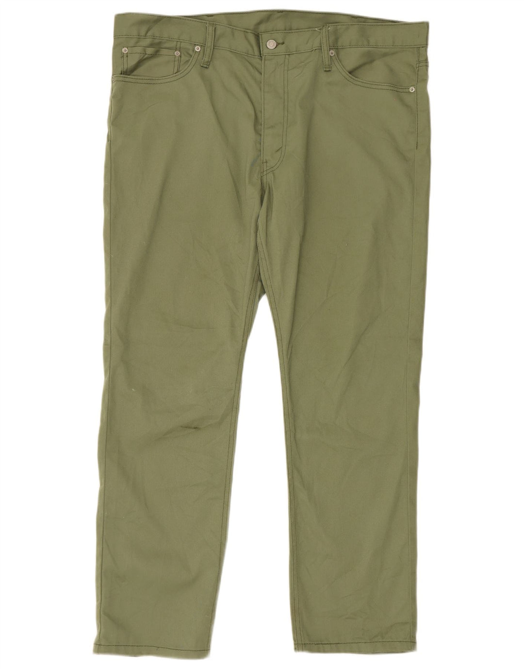 Levi's Mens 511 Slim Casual Trousers W40 L30 Green Polyester