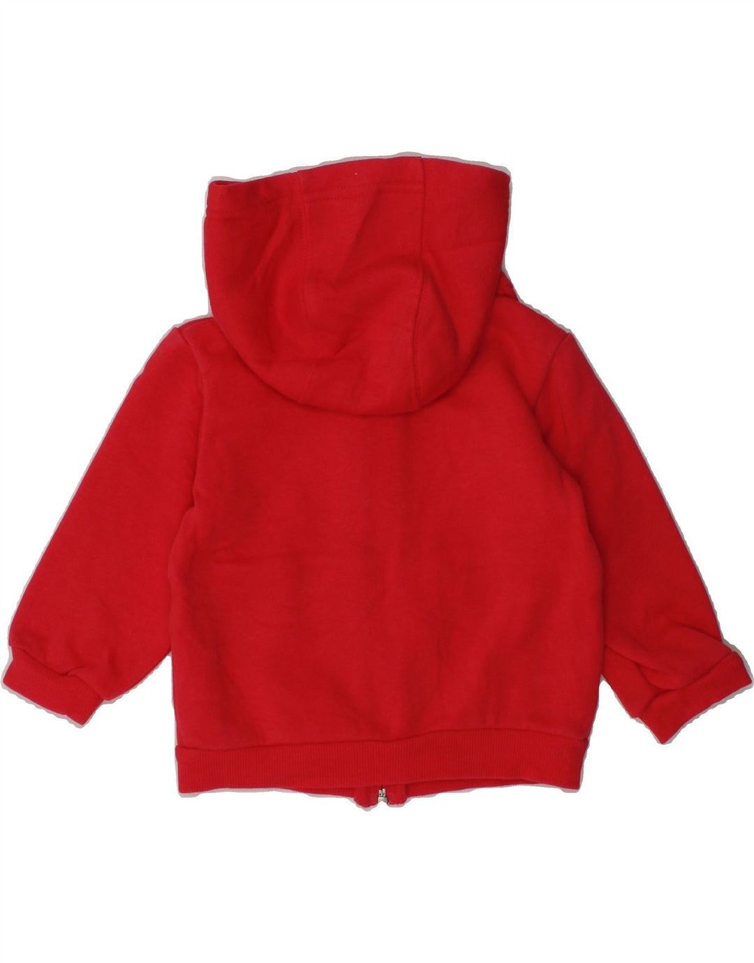 ADIDAS Baby Girls Graphic Zip Hoodie Sweater 3-6 Months Red Colourblock | Vintage Adidas | Thrift | Second-Hand Adidas | Used Clothing | Messina Hembry 