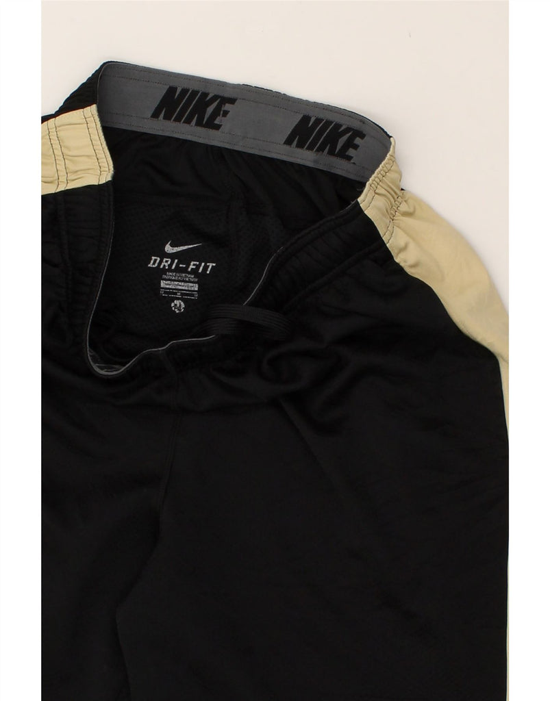 NIKE Mens Purdue Graphic Sport Shorts Medium Black Colourblock | Vintage Nike | Thrift | Second-Hand Nike | Used Clothing | Messina Hembry 