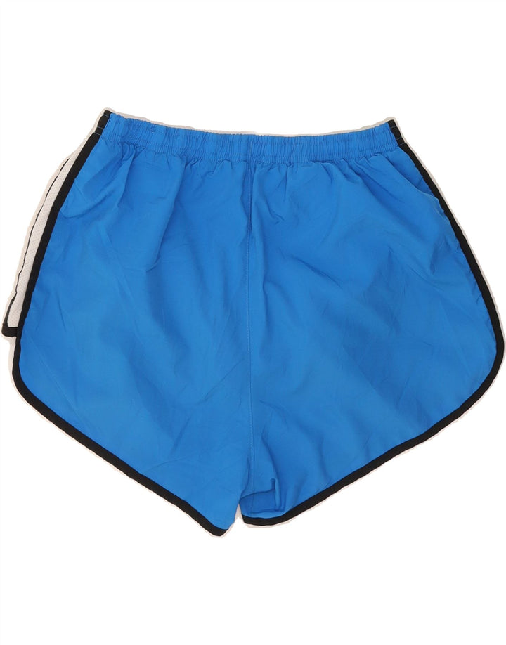 NIKE Womens Dri Fit Sport Shorts UK 14 Medium Blue Vintage Nike and Second-Hand Nike from Messina Hembry 